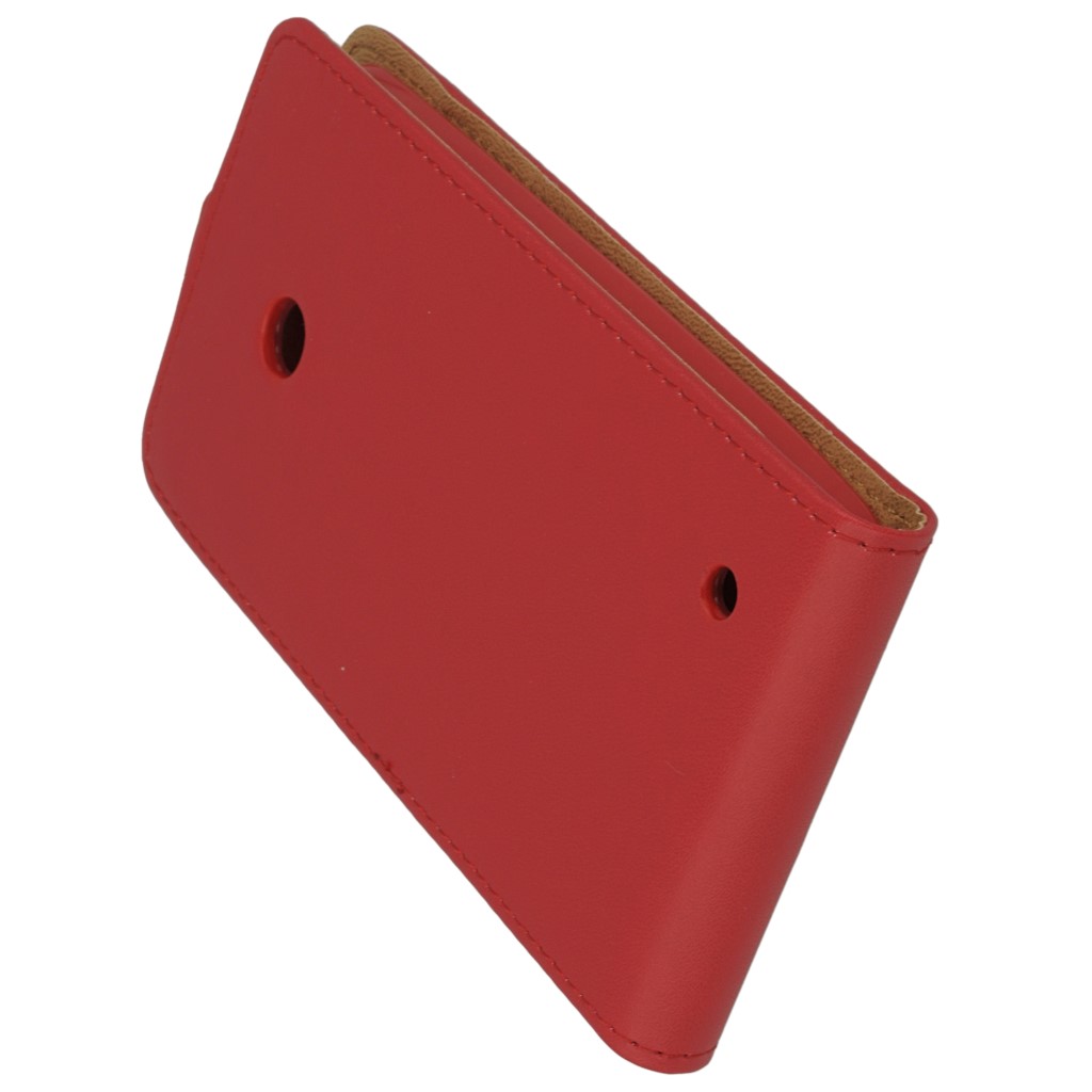 Pokrowiec z klapk na magnes Prestige Slim Flexi czerwony NOKIA Lumia 630 / 9
