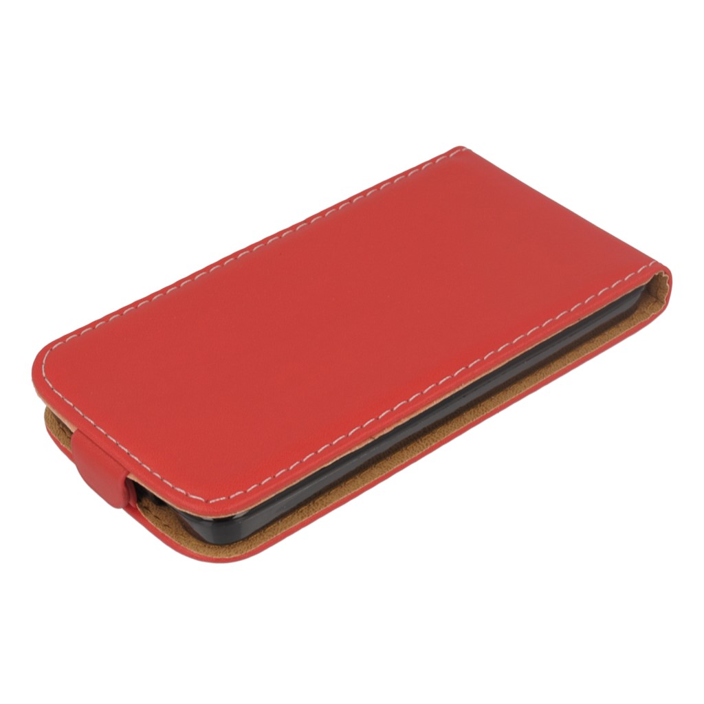 Pokrowiec z klapk na magnes Prestige Slim Flexi czerwony NOKIA Lumia 520