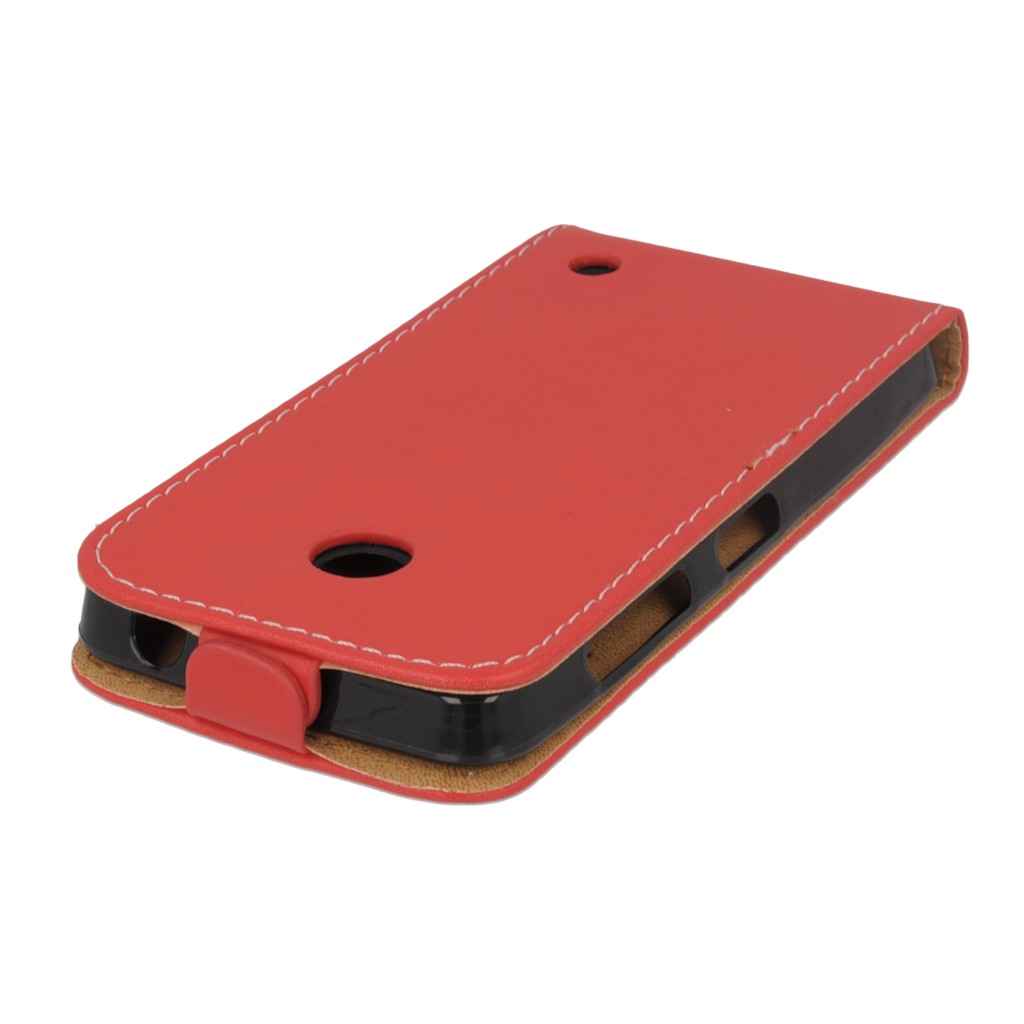 Pokrowiec z klapk na magnes Prestige Slim Flexi czerwony NOKIA Lumia 520 / 2