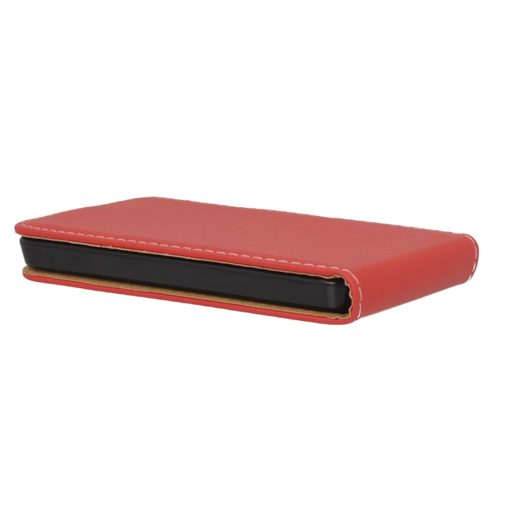 Pokrowiec z klapk na magnes Prestige Slim Flexi czerwony NOKIA Lumia 520 / 3