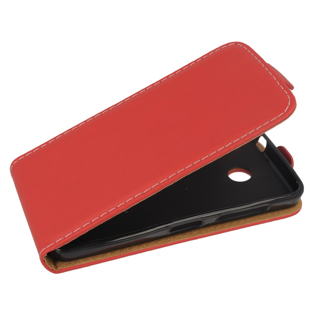 Pokrowiec z klapk na magnes Prestige Slim Flexi czerwony ALCATEL Pixi 4 6 cali 8050D / 4