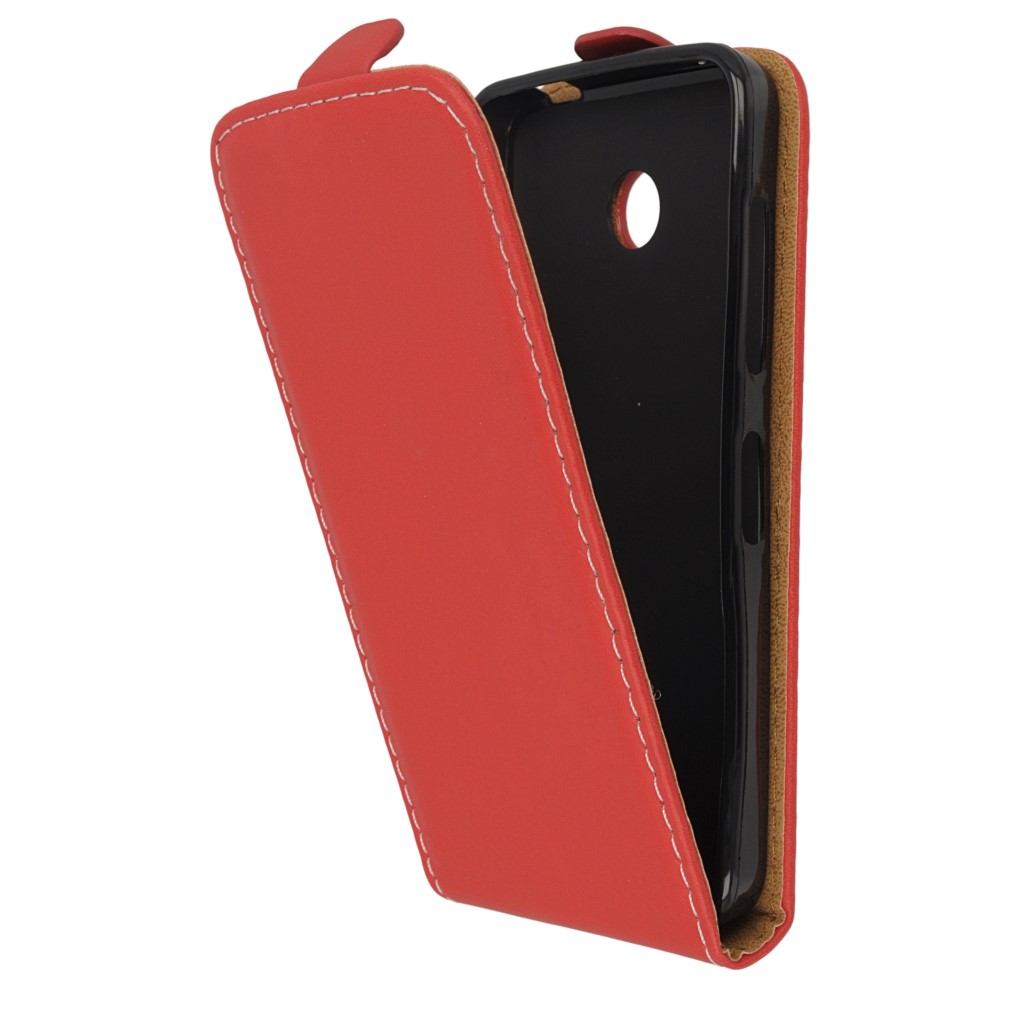 Pokrowiec z klapk na magnes Prestige Slim Flexi czerwony NOKIA Lumia 520 / 6