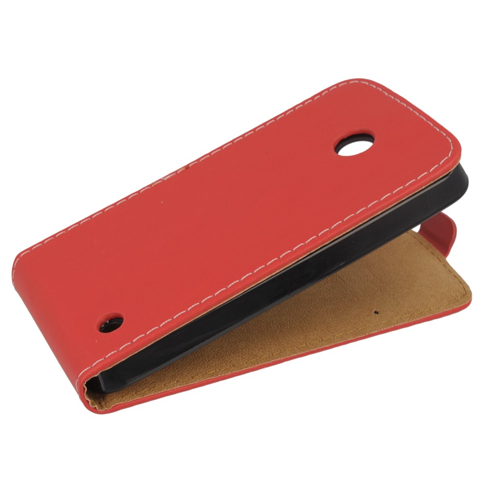 Pokrowiec z klapk na magnes Prestige Slim Flexi czerwony NOKIA Lumia 520 / 5