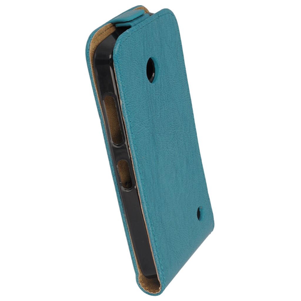Pokrowiec z klapk na magnes Prestige Slim Flexi morski NOKIA Lumia 635 / 9