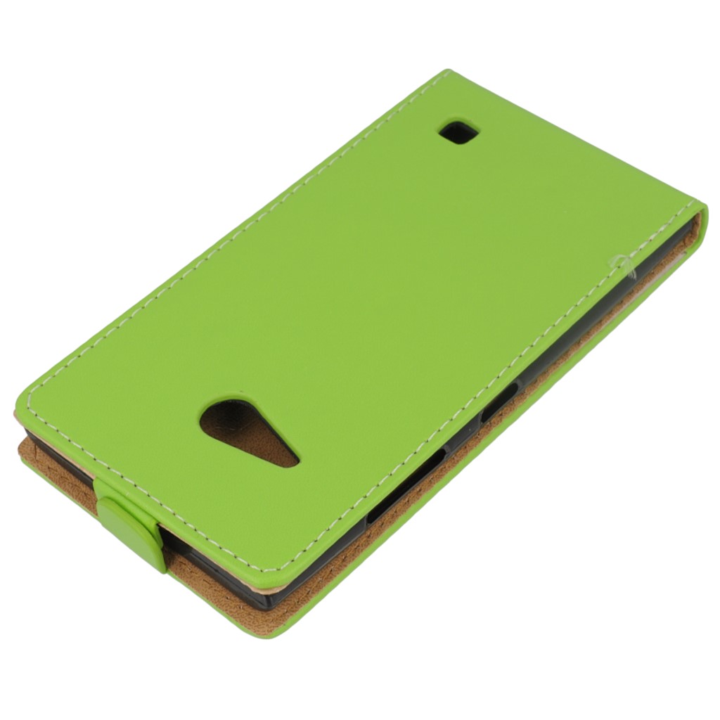 Pokrowiec z klapk na magnes Prestige Slim Flexi zielony NOKIA Lumia 735 / 2
