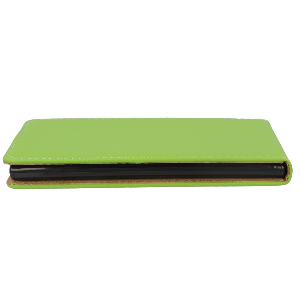 Pokrowiec z klapk na magnes Prestige Slim Flexi zielony NOKIA Lumia 735 / 5