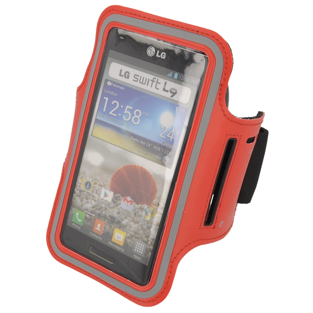Pokrowiec opaska sportowa na rk Premium czerwona Microsoft Lumia 535 Dual SIM