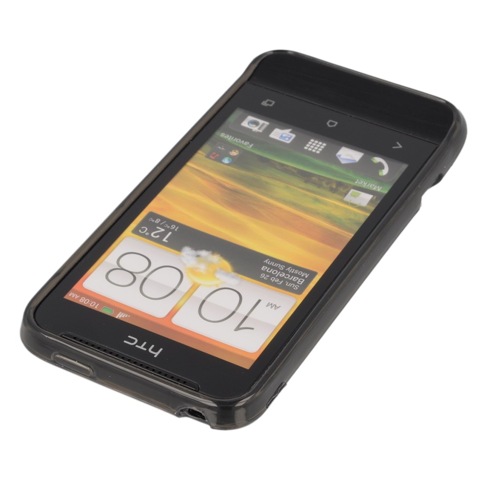 Pokrowiec silikonowe etui BACK CASE czarne HTC One V / 4