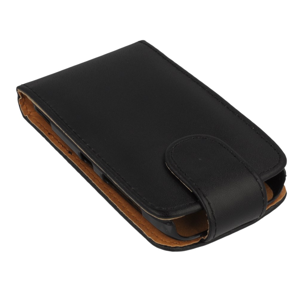 Pokrowiec z klapk na magnes Prestige czarno-beowy NOKIA Lumia 610 / 4