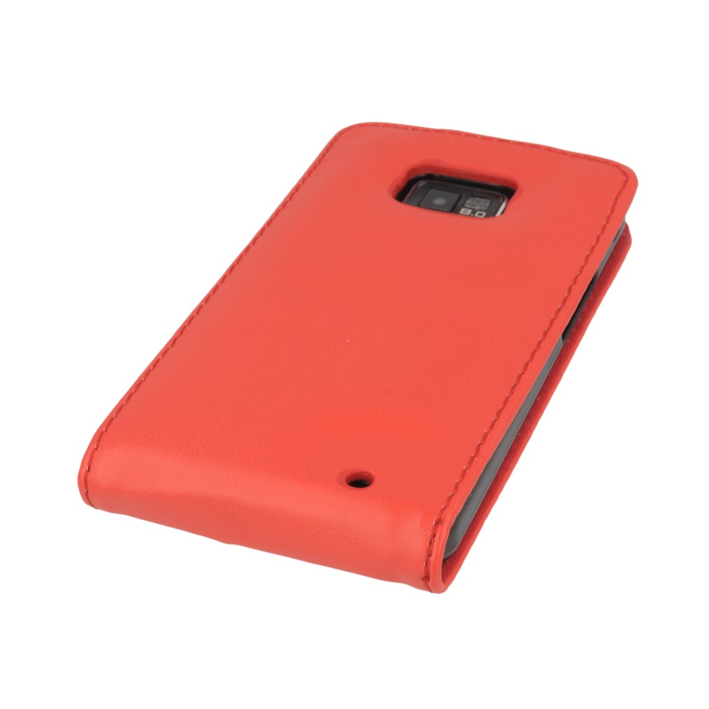 Pokrowiec z klapk na magnes Prestige czerwony SAMSUNG GT-i9105 Galaxy S II Plus / 4