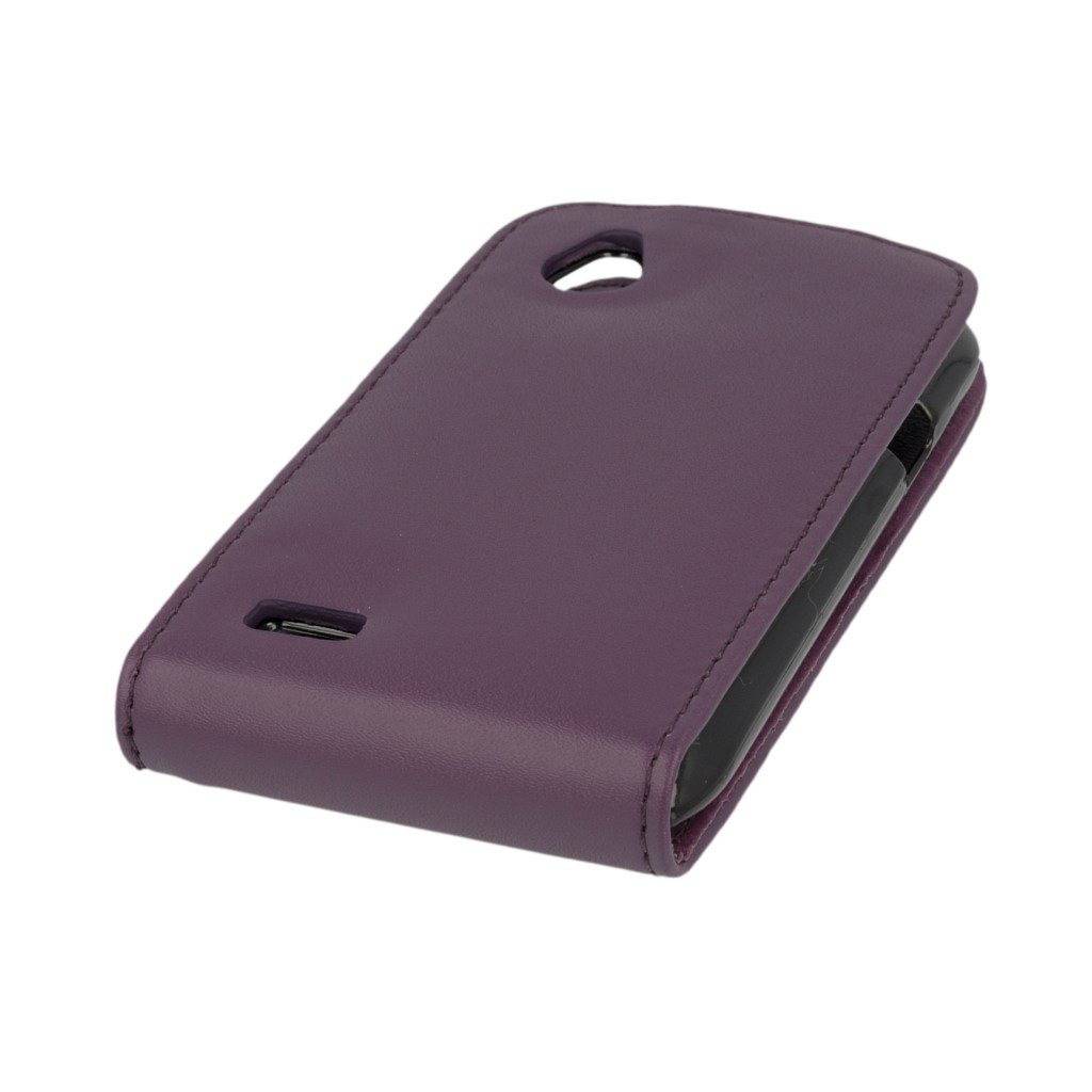 Pokrowiec z klapk na magnes Prestige fioletowy HTC Desire X / 4