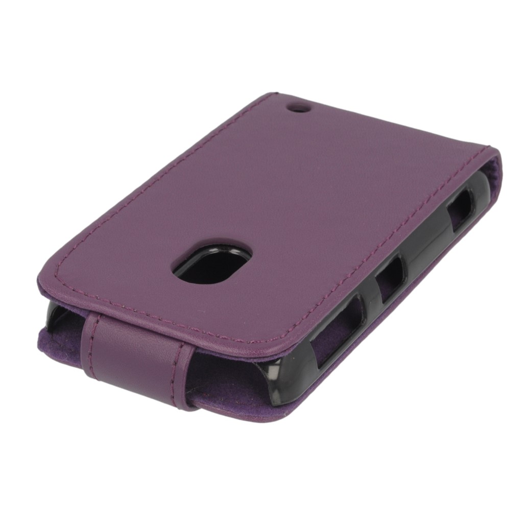 Pokrowiec z klapk na magnes Prestige fioletowy NOKIA Lumia 620 / 5