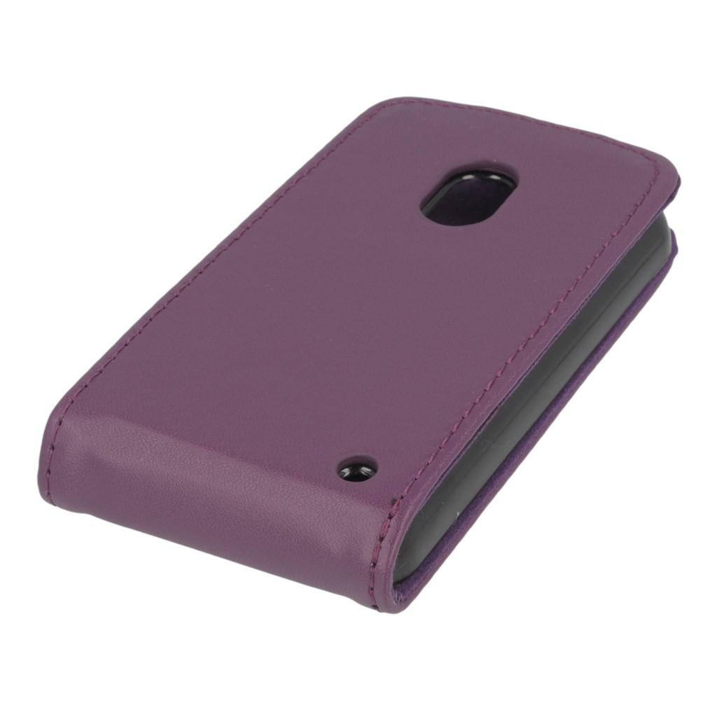 Pokrowiec z klapk na magnes Prestige fioletowy NOKIA Lumia 620 / 6