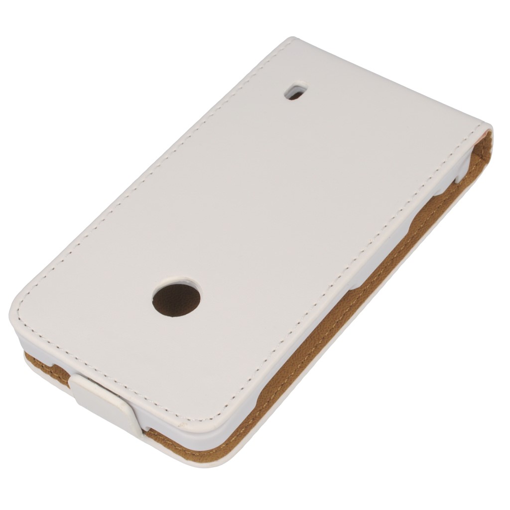 Pokrowiec z klapk na magnes Prestige Slim biay NOKIA Lumia 520 / 3