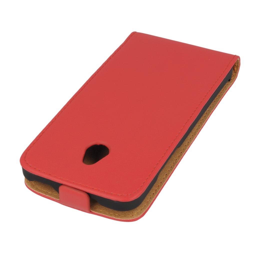 Pokrowiec z klapk na magnes Prestige Slim czerwony HTC One mini / 6
