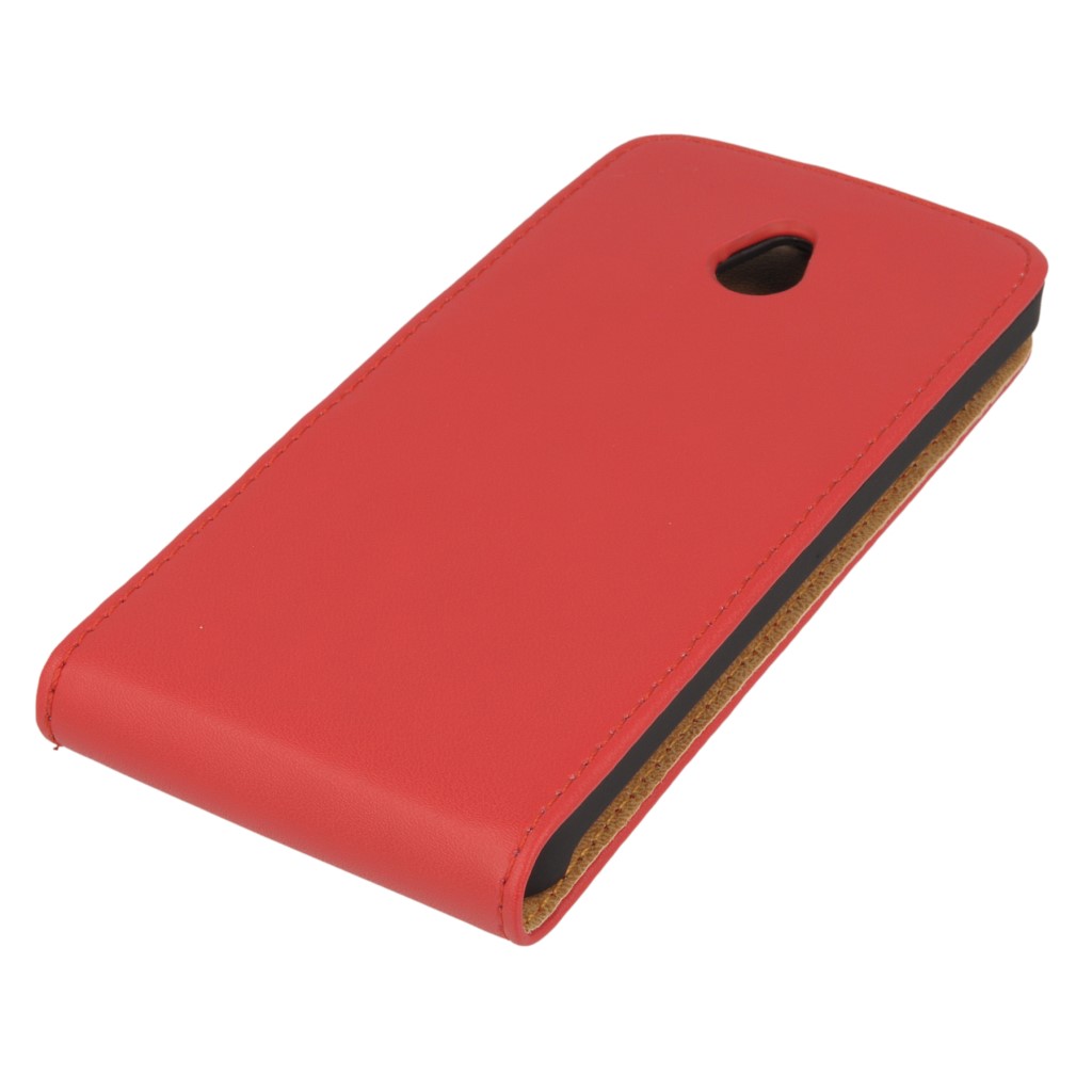 Pokrowiec z klapk na magnes Prestige Slim czerwony HTC One mini / 5