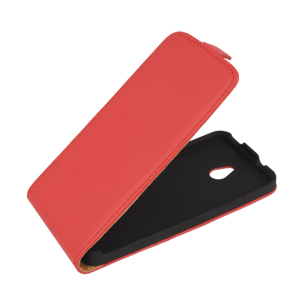 Pokrowiec z klapk na magnes Prestige Slim czerwony HTC One mini