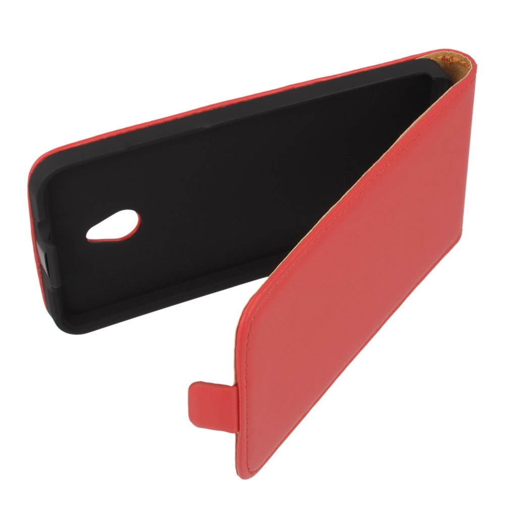 Pokrowiec z klapk na magnes Prestige Slim czerwony HTC One mini / 8