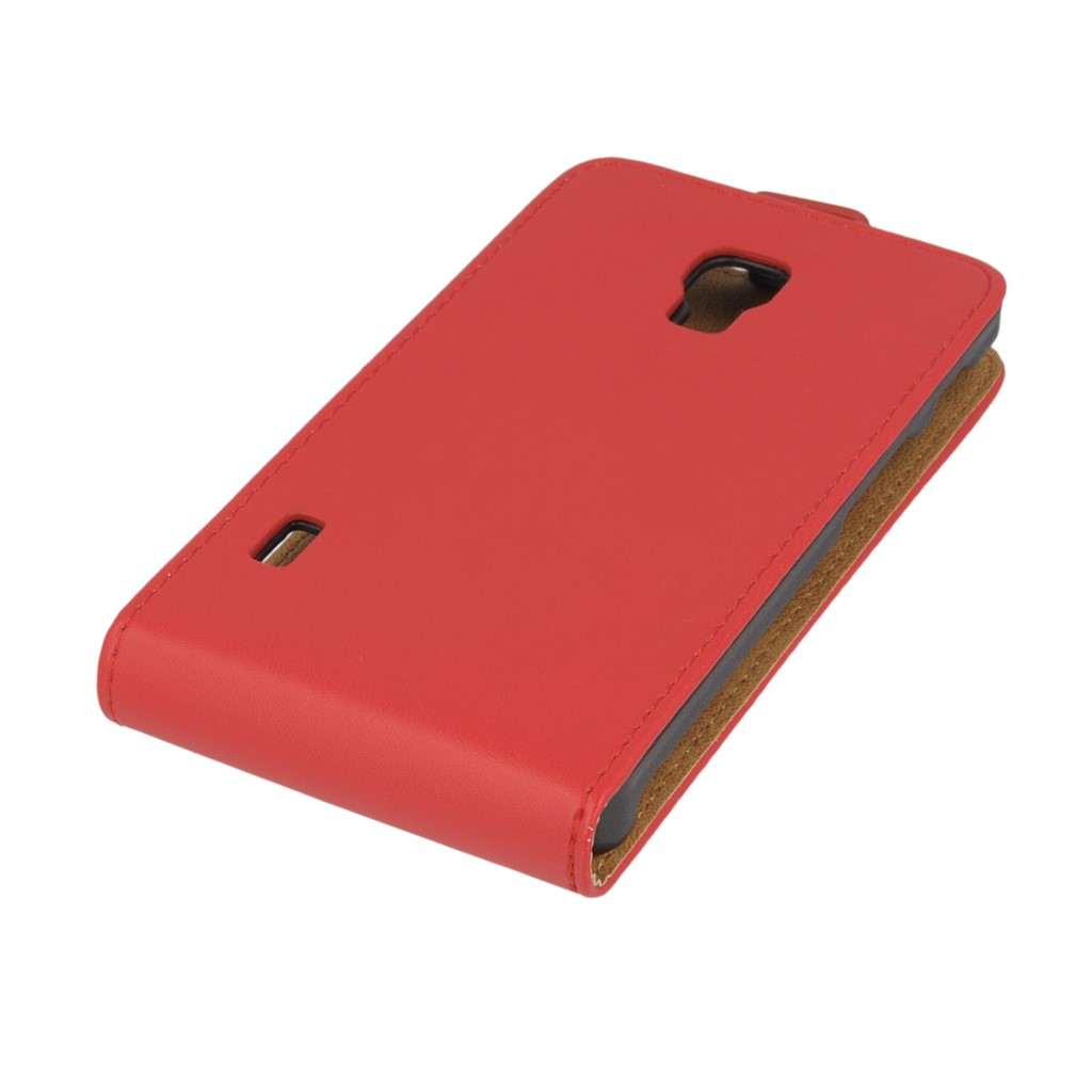 Pokrowiec z klapk na magnes Prestige Slim czerwony LG Swift L3II Dual / 5