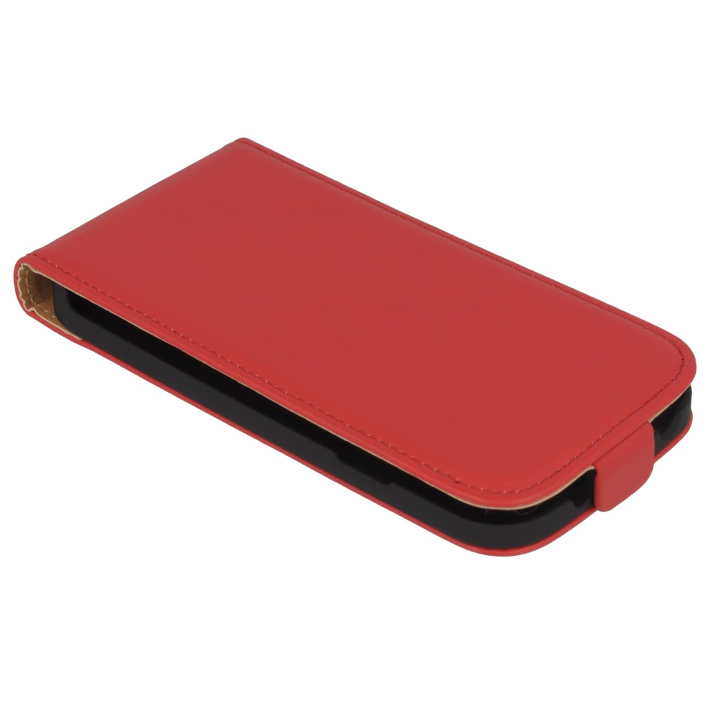 Pokrowiec z klapk na magnes Prestige Slim czerwony SAMSUNG GT-S7582 Galaxy S Duos 2 / 2