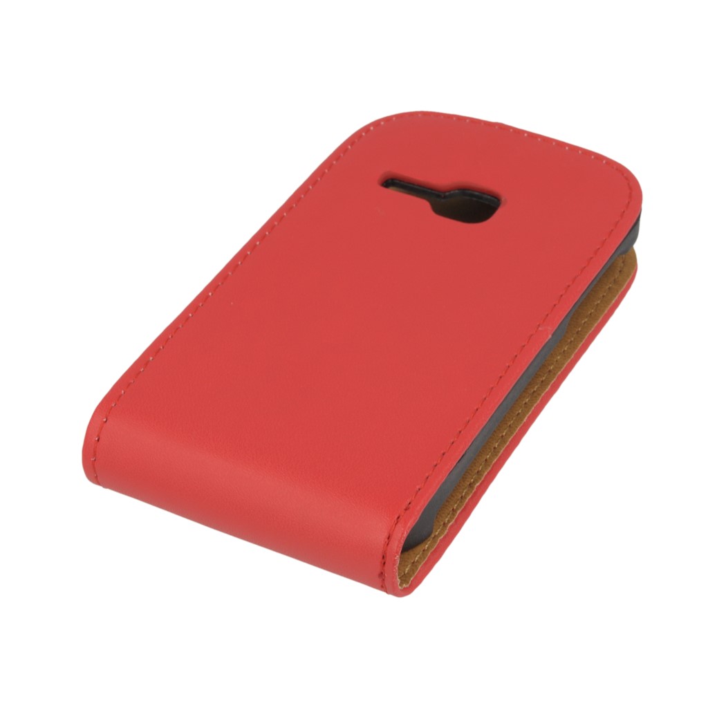 Pokrowiec z klapk na magnes Prestige Slim czerwony SAMSUNG GALAXY Young S6310 / 5