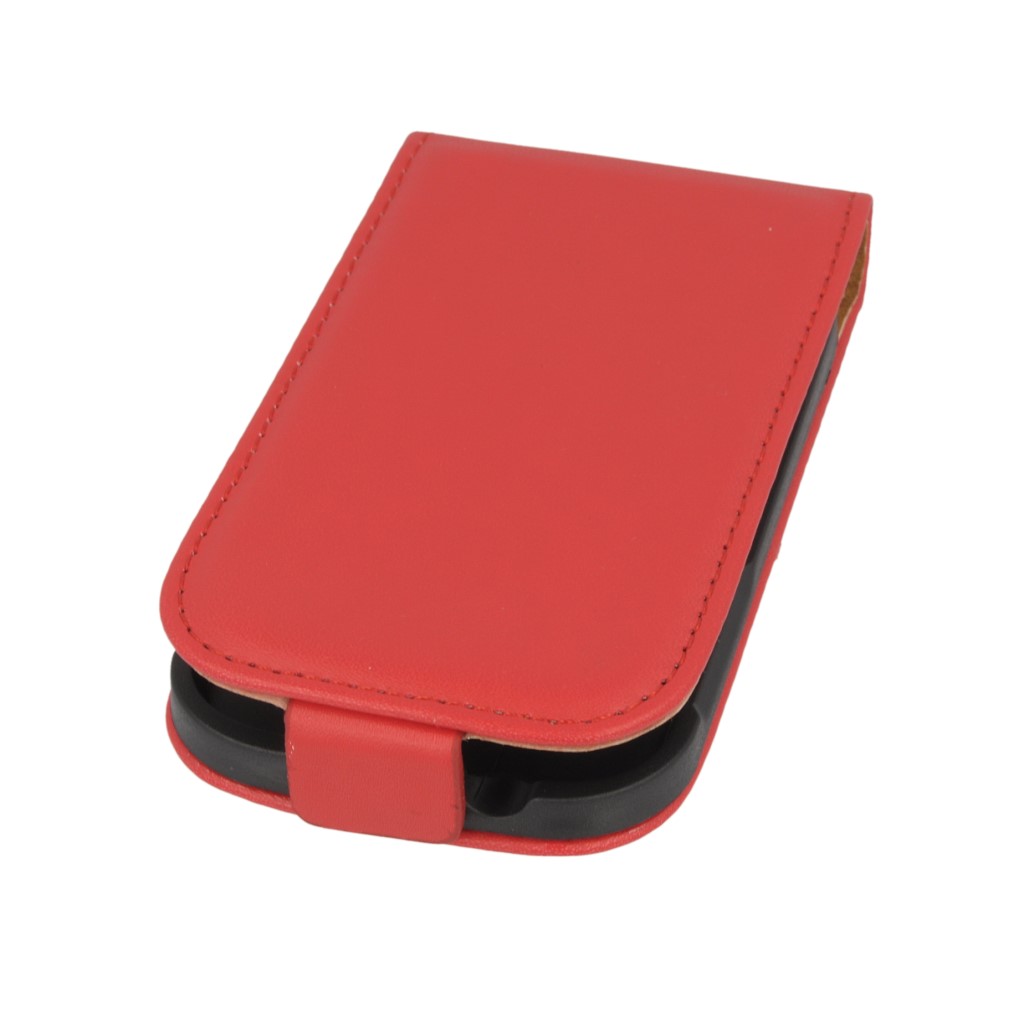 Pokrowiec z klapk na magnes Prestige Slim czerwony SAMSUNG GALAXY Young S6310 / 4