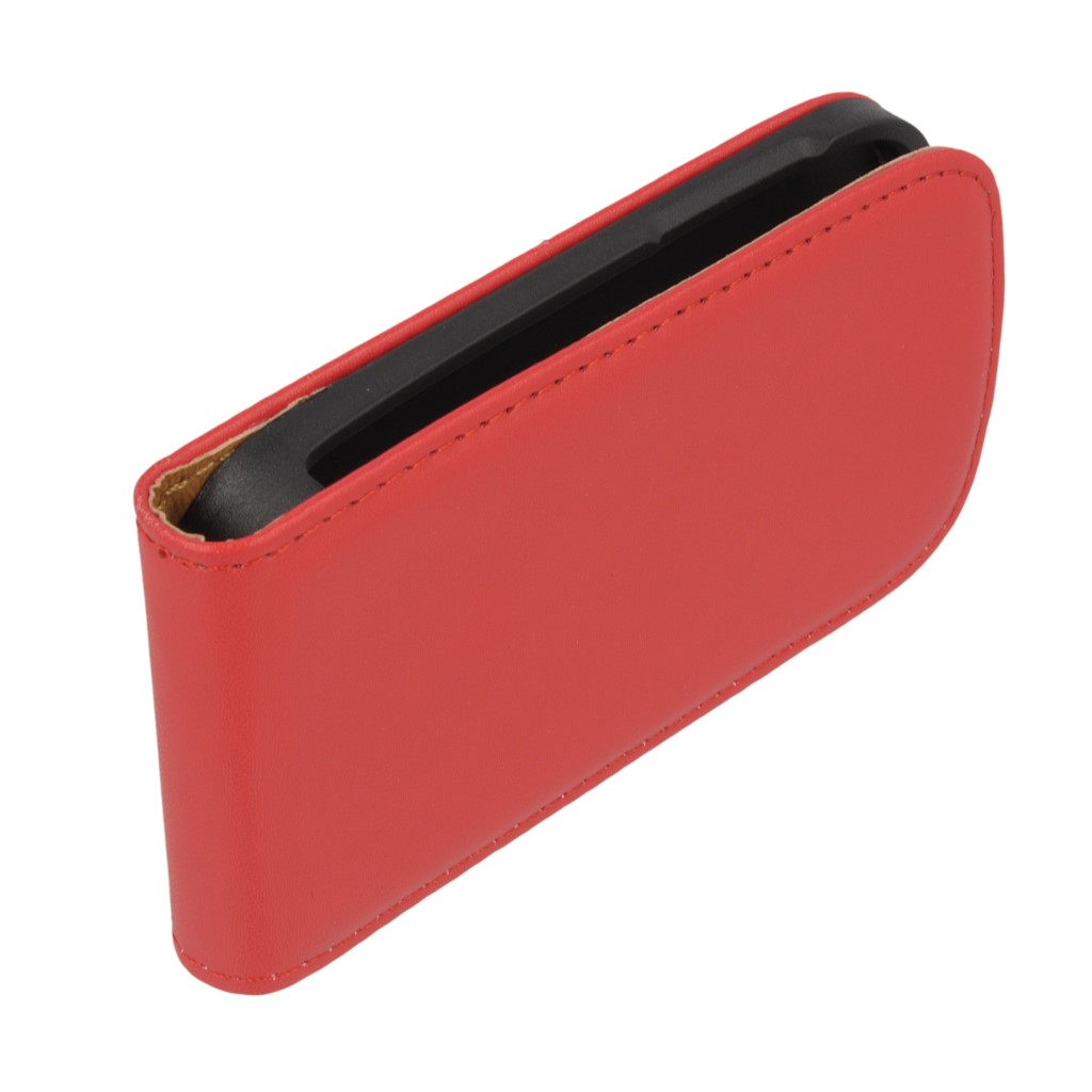 Pokrowiec z klapk na magnes Prestige Slim czerwony SAMSUNG GALAXY Young S6310 / 3