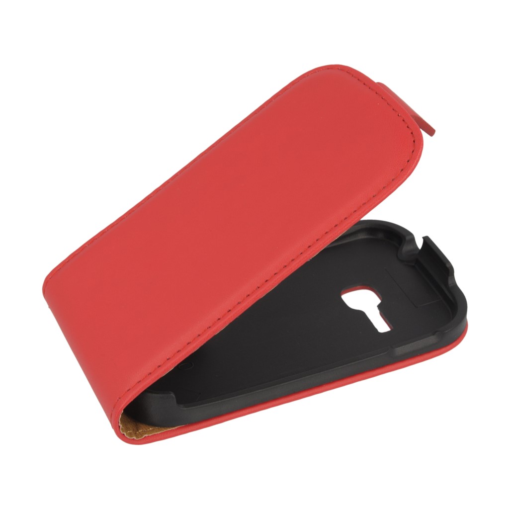 Pokrowiec z klapk na magnes Prestige Slim czerwony SAMSUNG GALAXY Young S6310