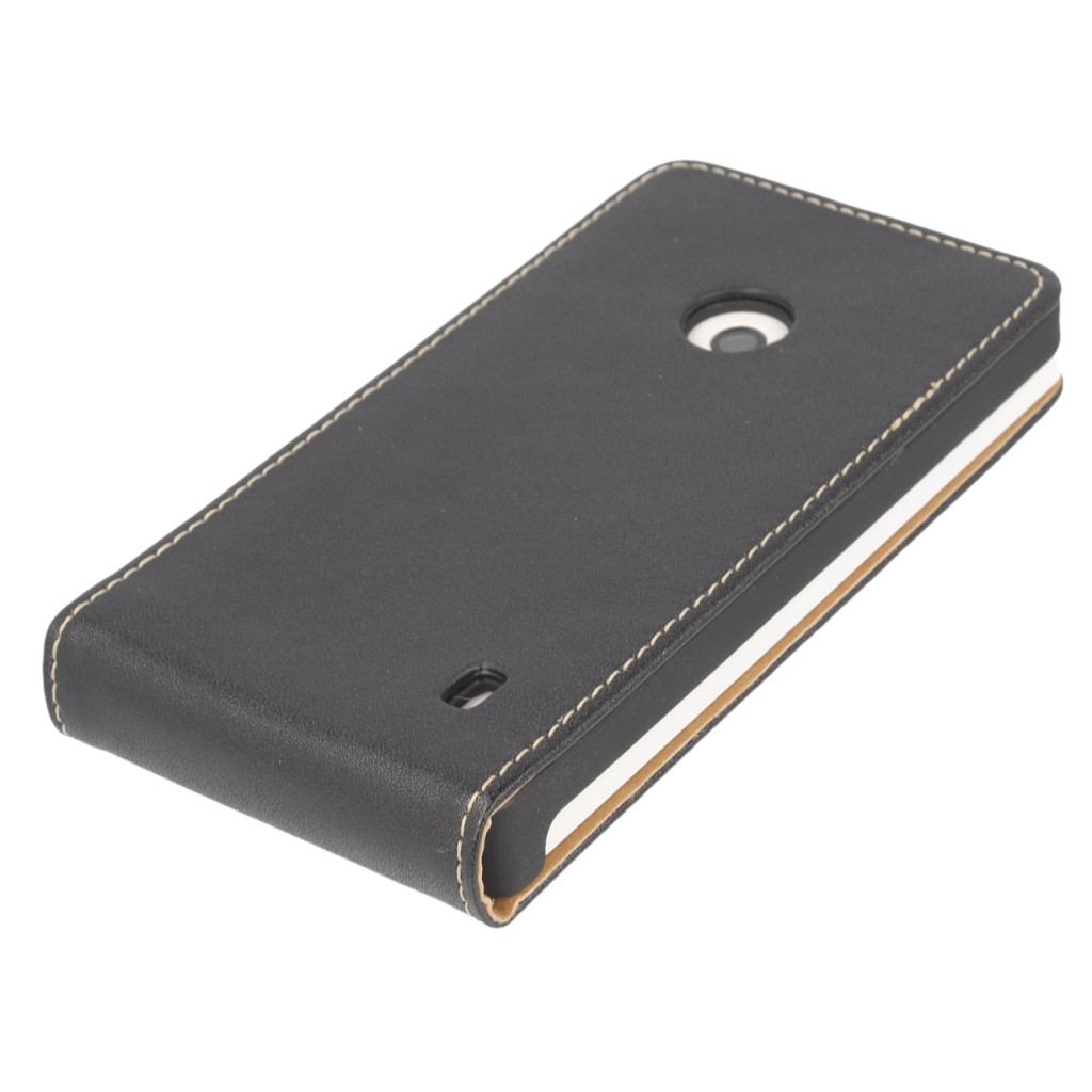 Pokrowiec z klapk na magnes Prestige Slim czarny NOKIA Lumia 520 / 7
