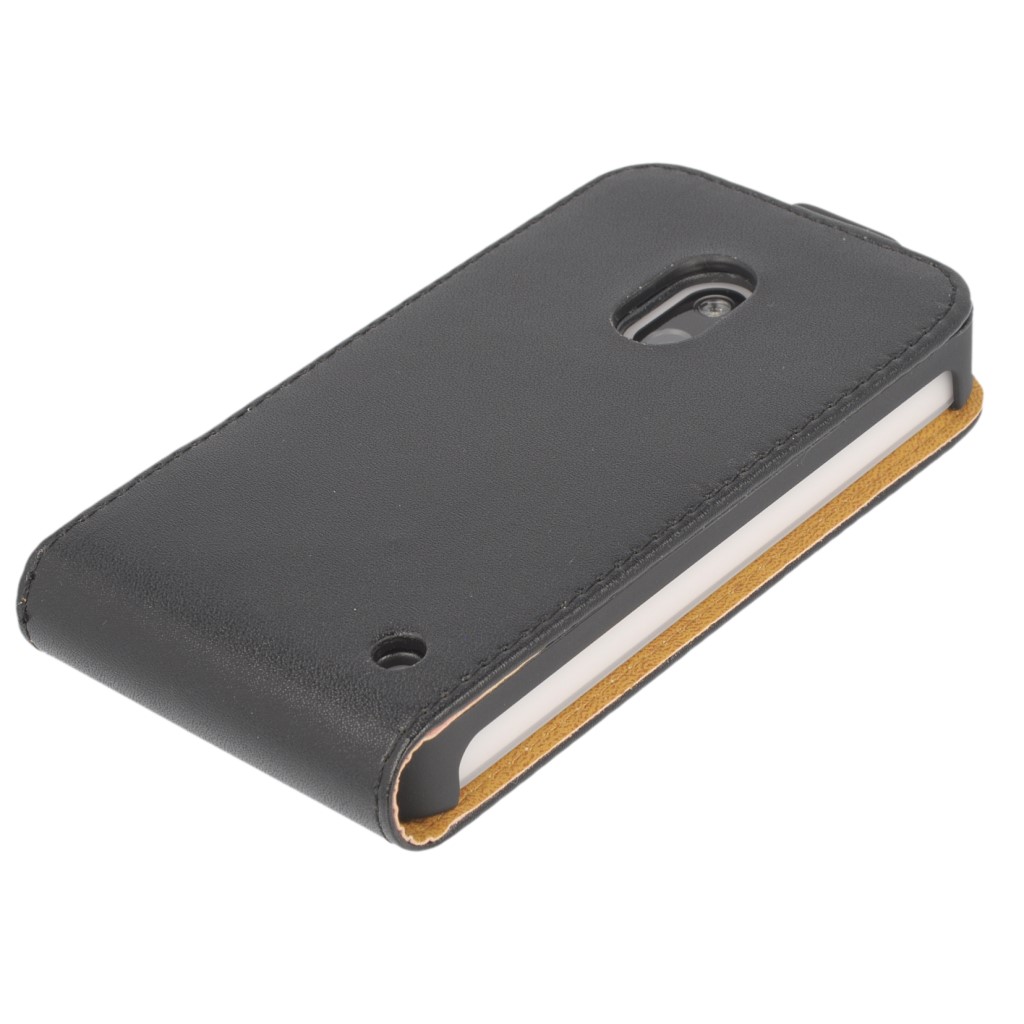Pokrowiec z klapk na magnes Prestige Slim czarny NOKIA Lumia 620 / 8