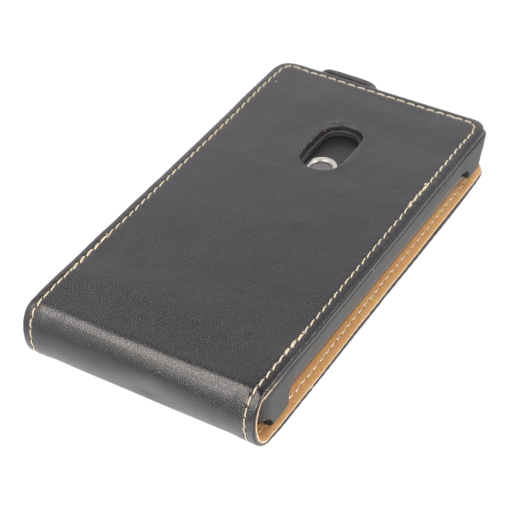 Pokrowiec z klapk na magnes Prestige Slim czarny NOKIA Lumia 800 / 3