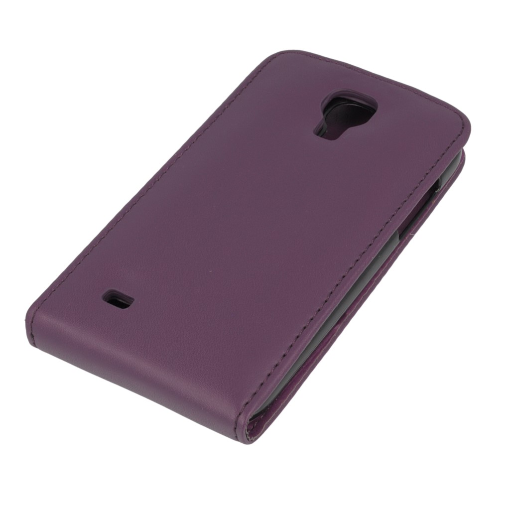 Pokrowiec z klapk na magnes Prestige fioletowy SAMSUNG Galaxy S4 mini plus / 5