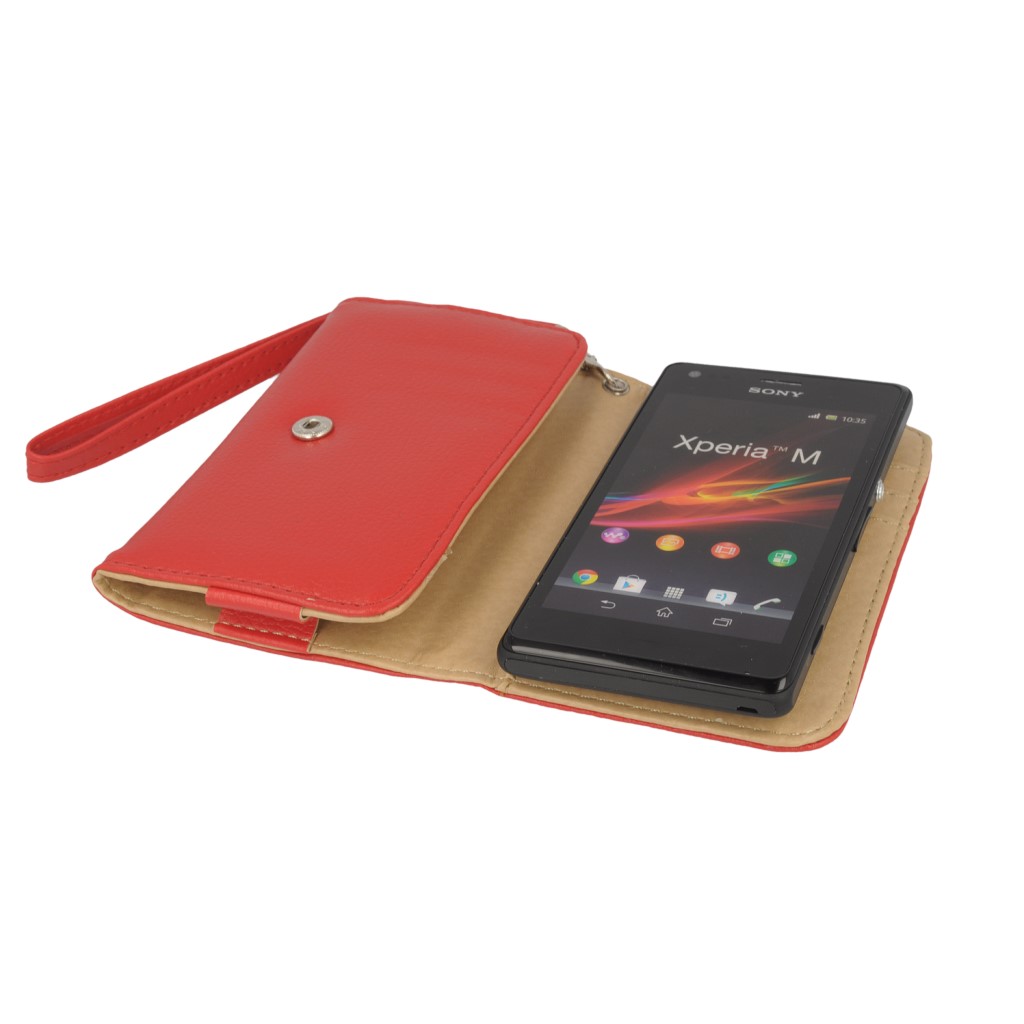 Pokrowiec etui portfel czerwone LG Nexus 5 / 7