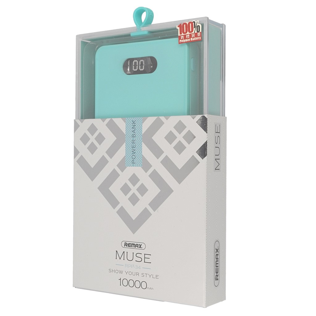 Power bank  Remax Muse Series 10000mah RPP-34 mitowy Cubot Note S / 7