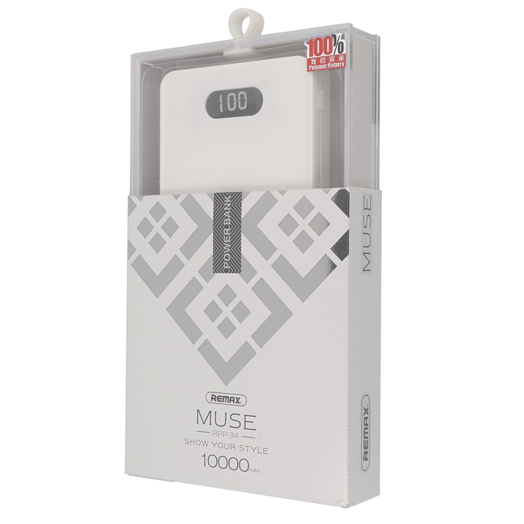 Power bank  Remax Muse Series 10000mah RPP-34 biay Oppo A31 / 7