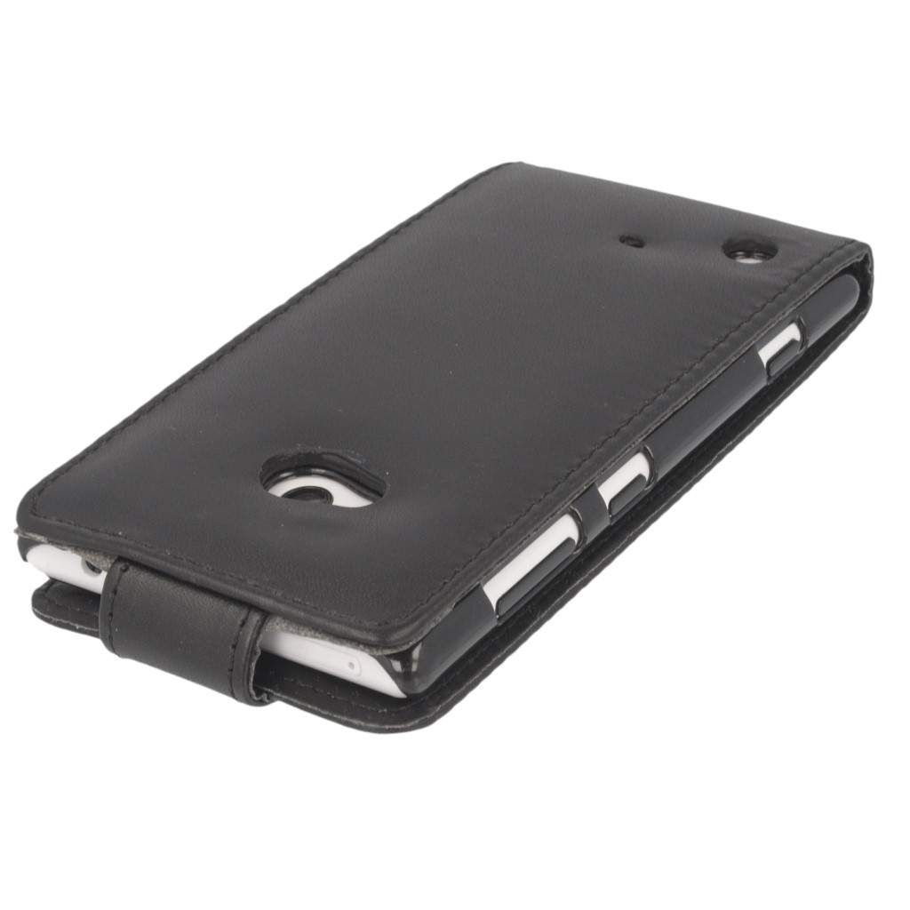 Pokrowiec z klapk na magnes Prestige czarny NOKIA Lumia 720 / 6