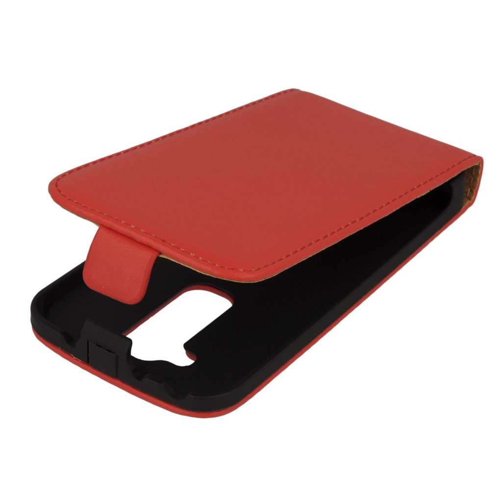Pokrowiec z klapk na magnes Prestige Slim czerwony LG G2 Mini