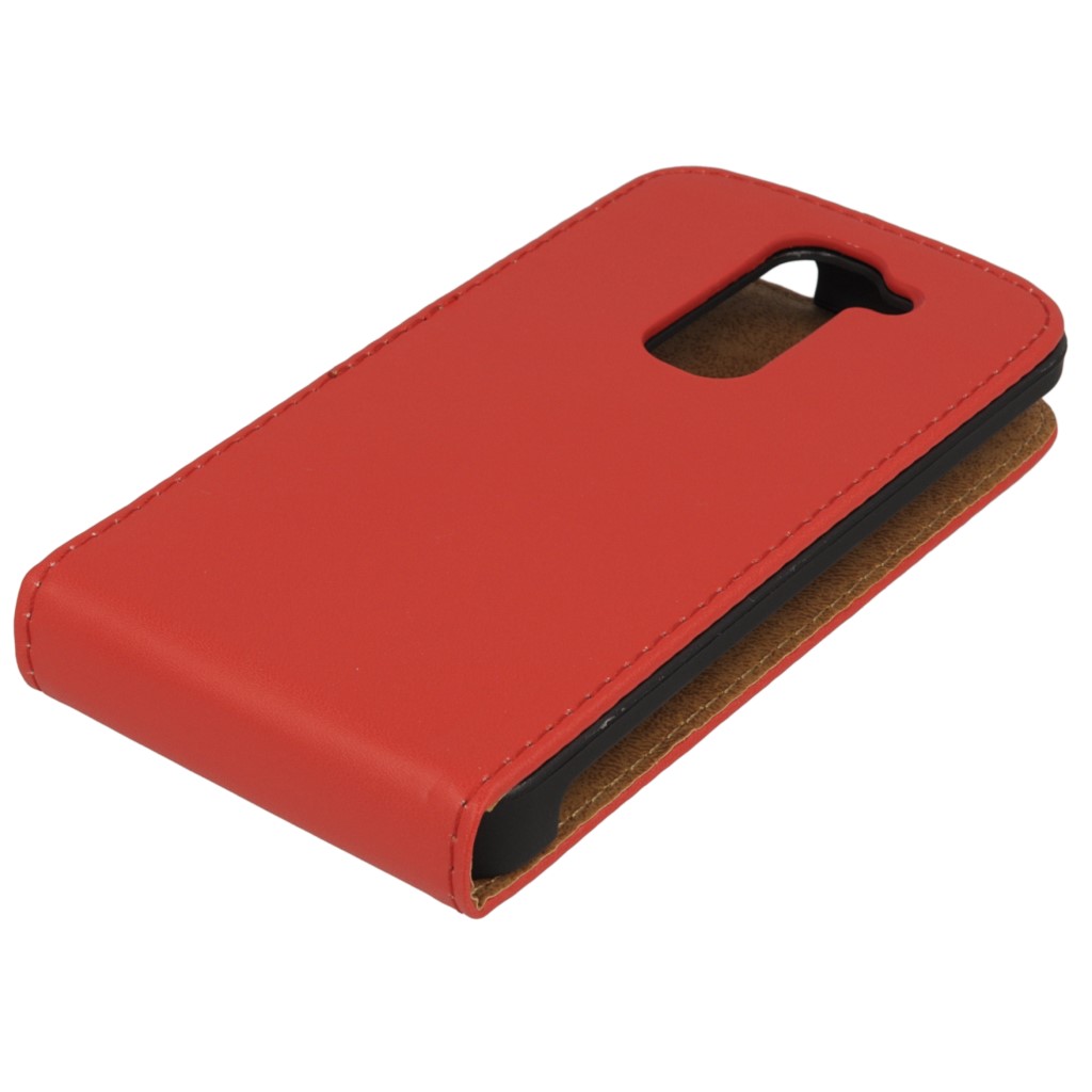 Pokrowiec z klapk na magnes Prestige Slim czerwony LG G2 Mini / 5
