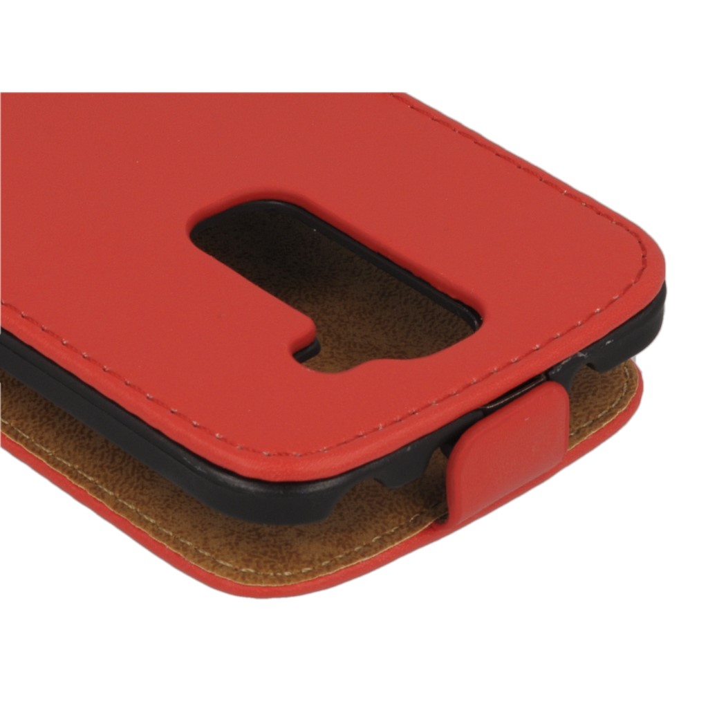 Pokrowiec z klapk na magnes Prestige Slim czerwony LG G2 Mini / 10
