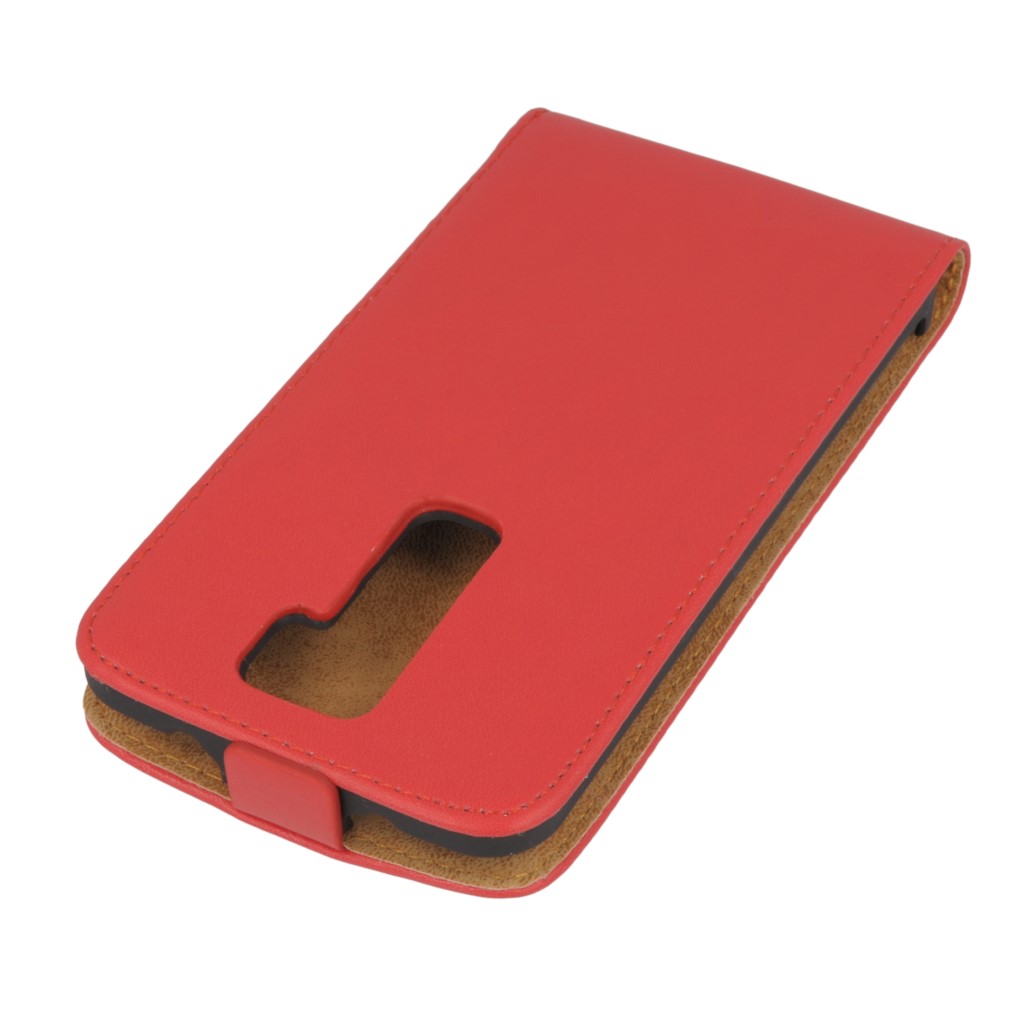 Pokrowiec z klapk na magnes Prestige Slim czerwony LG L65 / 6