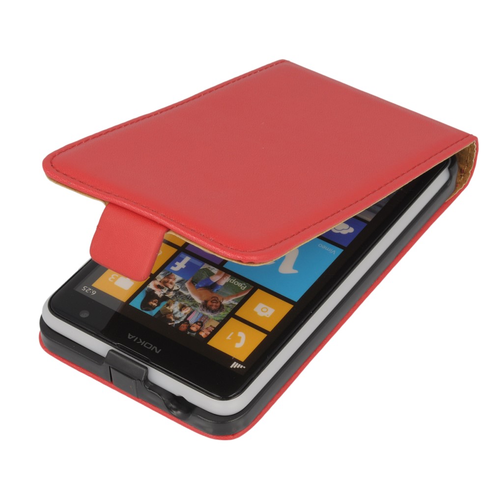 Pokrowiec z klapk na magnes Prestige Slim czerwony NOKIA Lumia 625