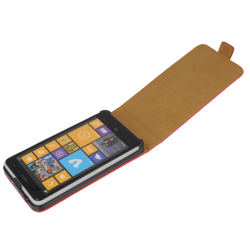 Pokrowiec z klapk na magnes Prestige Slim czerwony NOKIA Lumia 625 / 4