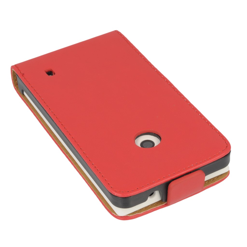 Pokrowiec z klapk na magnes Prestige Slim czerwony NOKIA Lumia 520 / 5
