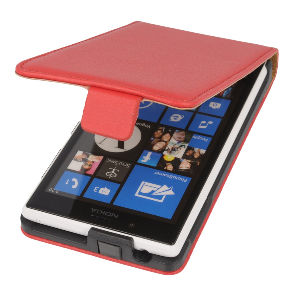 Pokrowiec z klapk na magnes Prestige Slim czerwony NOKIA Lumia 720