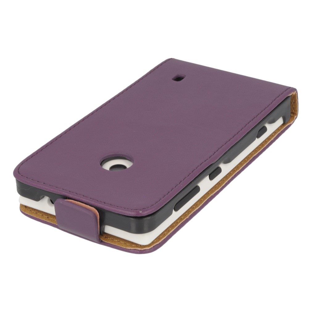 Pokrowiec z klapk na magnes Prestige Slim fioletowy NOKIA Lumia 520 / 4