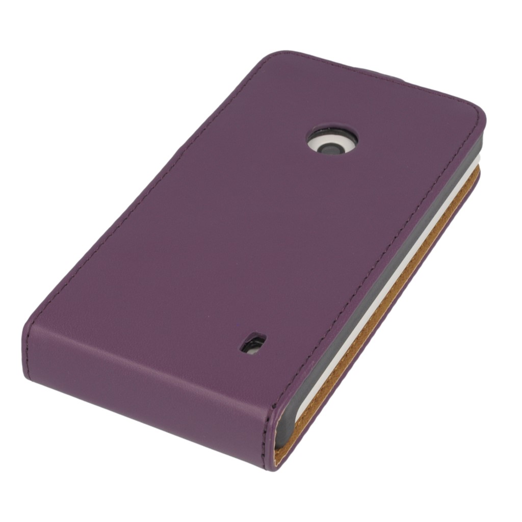 Pokrowiec z klapk na magnes Prestige Slim fioletowy NOKIA Lumia 520 / 3
