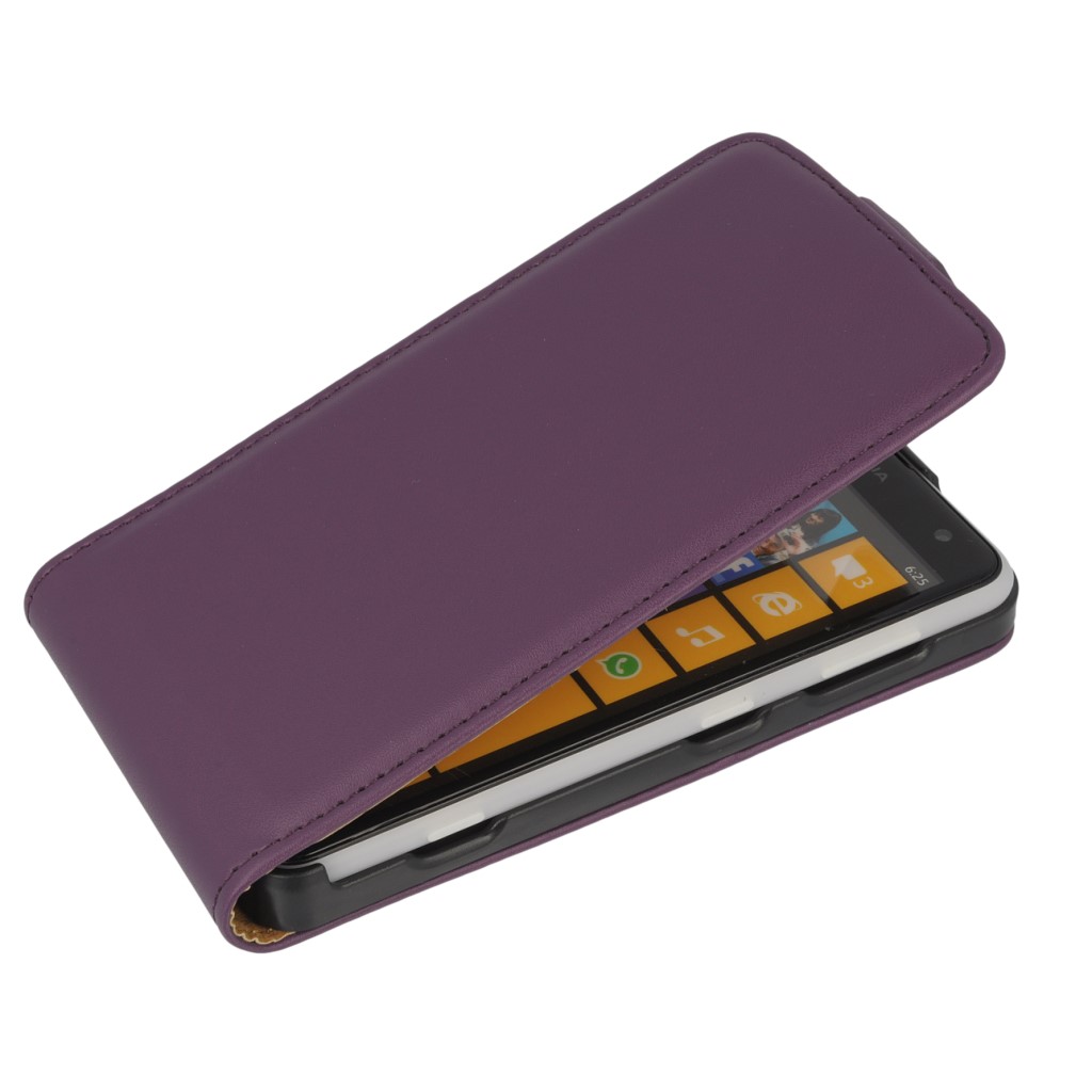 Pokrowiec z klapk na magnes Prestige Slim fioletowy NOKIA Lumia 625 / 2