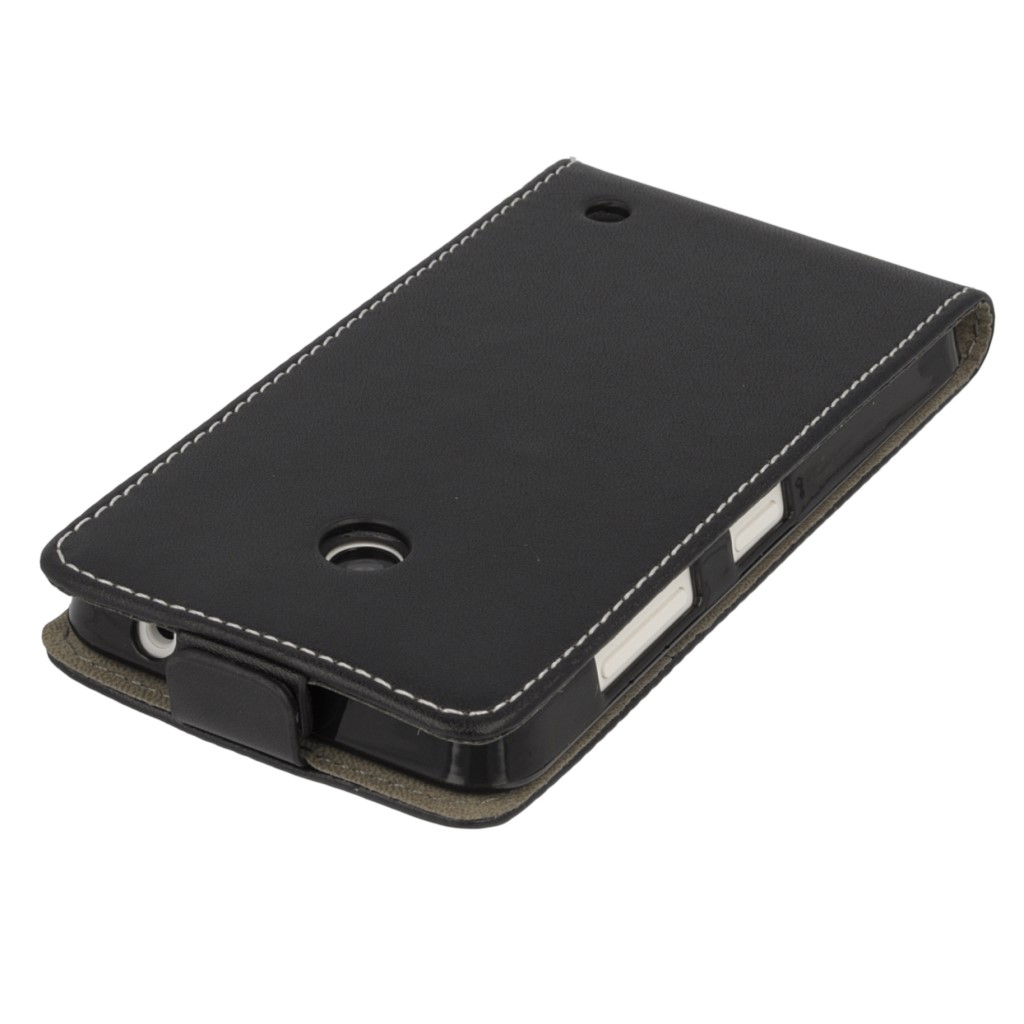 Pokrowiec z klapk na magnes Prestige Slim Flexi czarny NOKIA Lumia 530 / 7