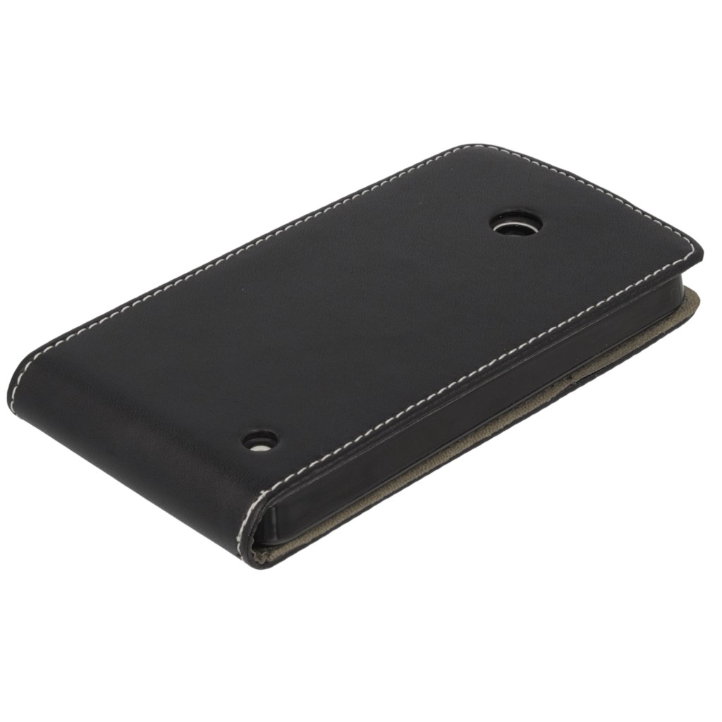 Pokrowiec z klapk na magnes Prestige Slim Flexi czarny NOKIA Lumia 635 / 6