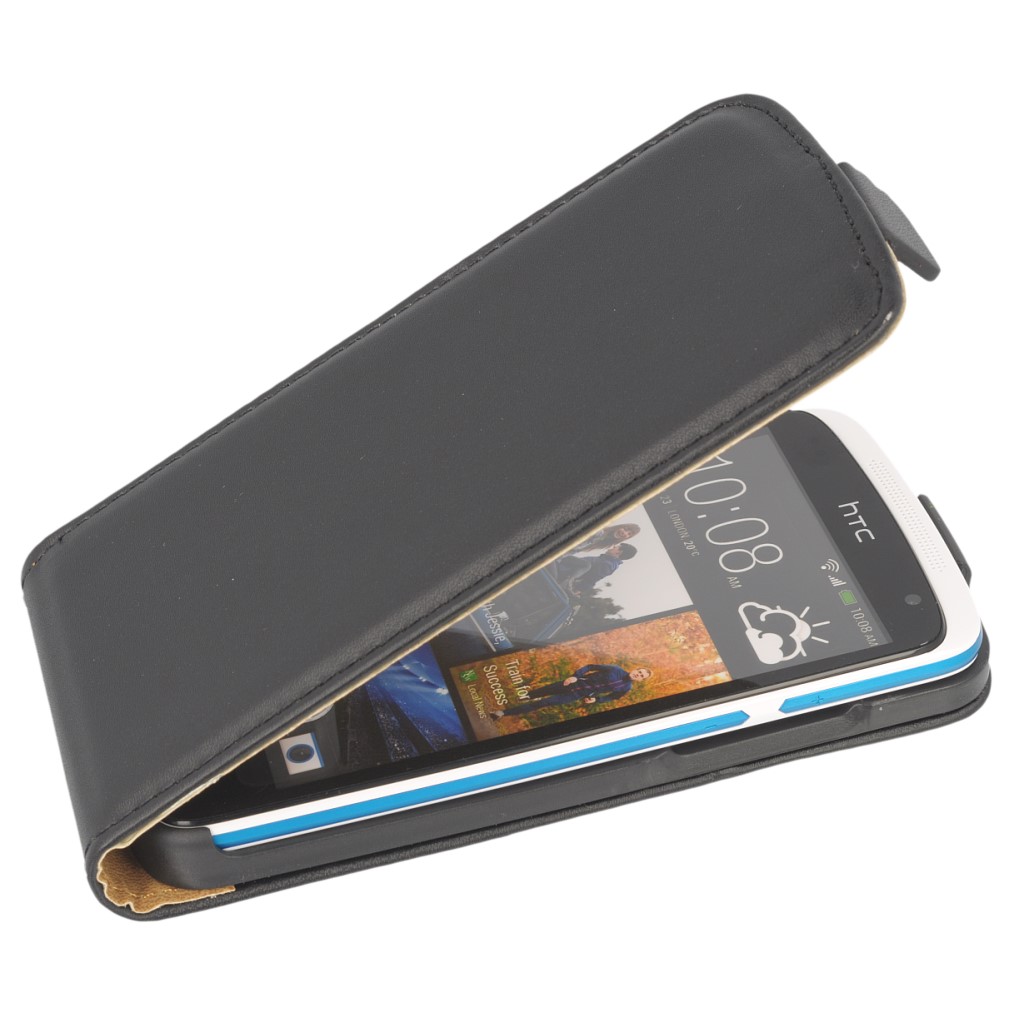 Pokrowiec z klapk na magnes Prestige Slim czarny HTC Desire 500 / 2